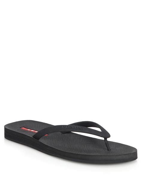 prada flip flops herren|prada men's sneakers black.